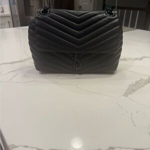 Rebecca Minkoff Black Chevron Shoulder Bag